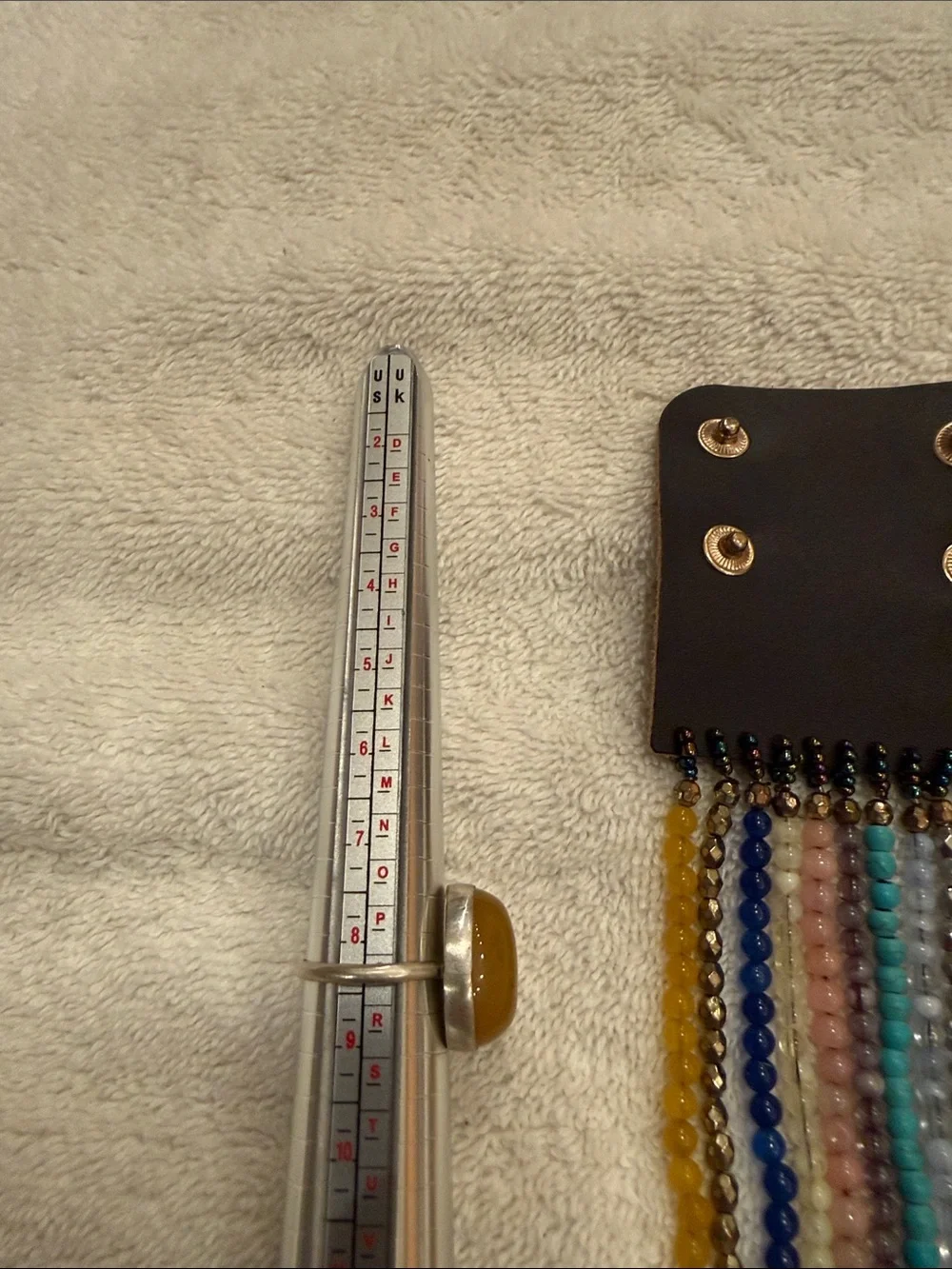 Plunder beaded leather